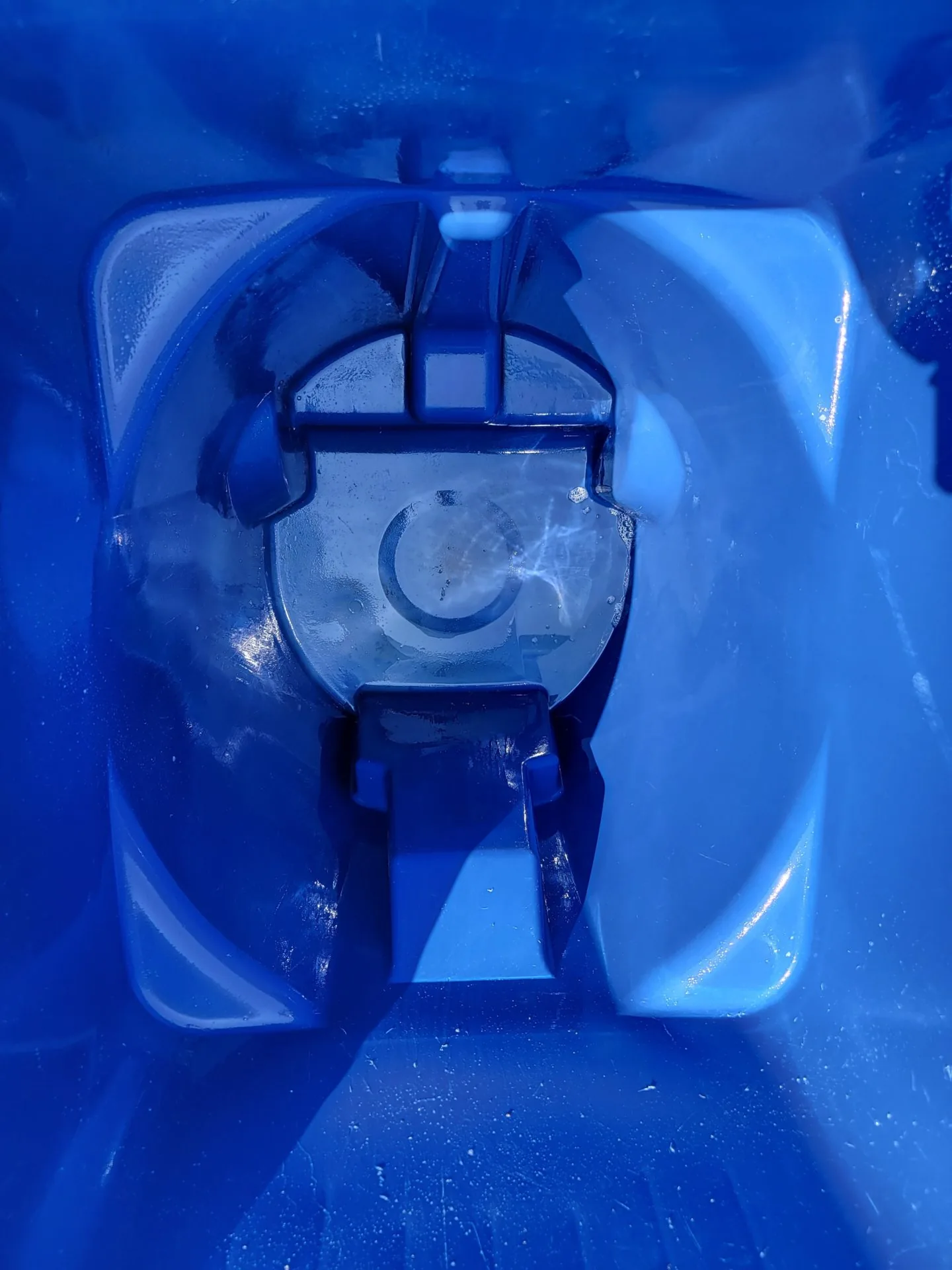 Trash can after professional cleaning